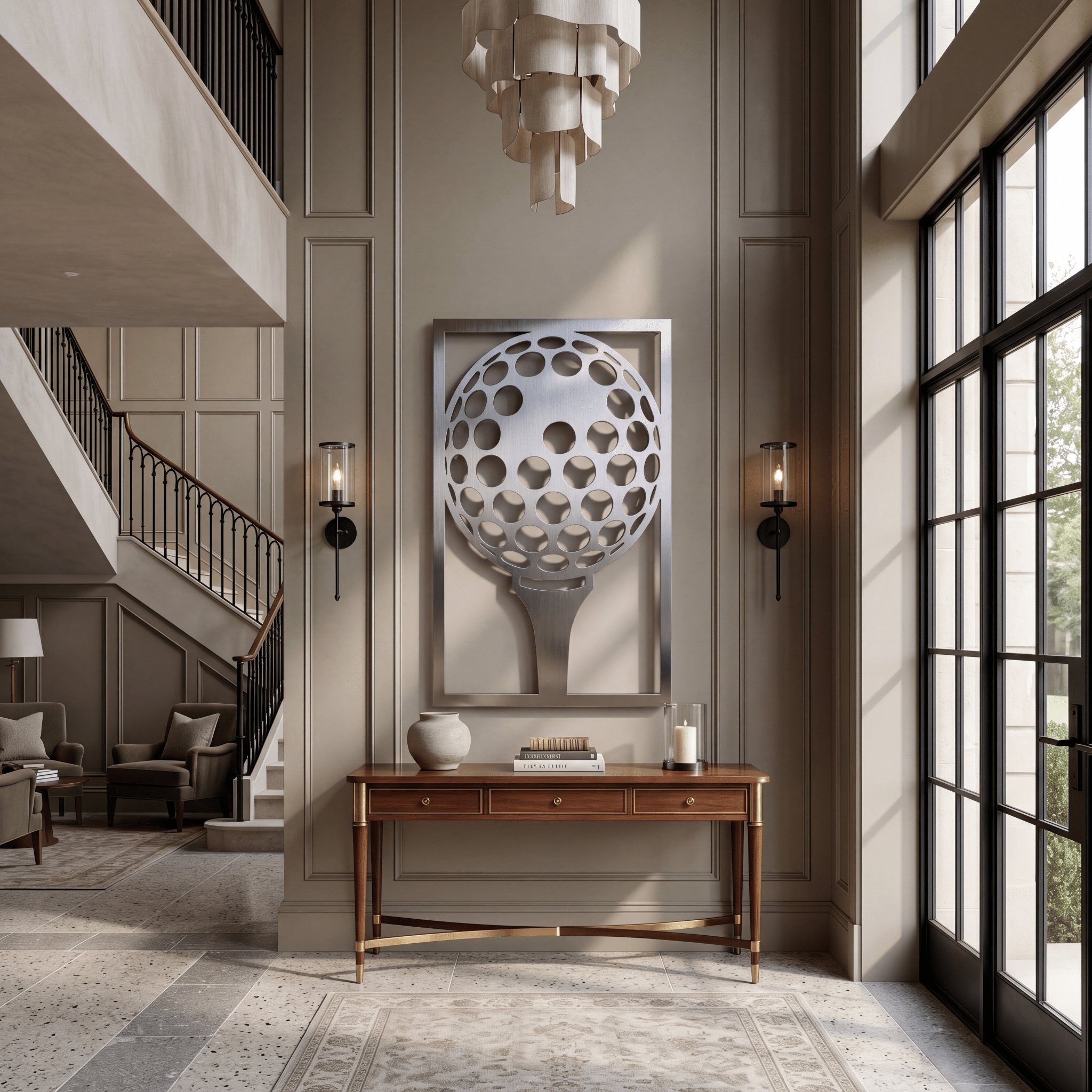 The Tee - Metal Wall Art - Benton Lane Home - Carbon Designs
