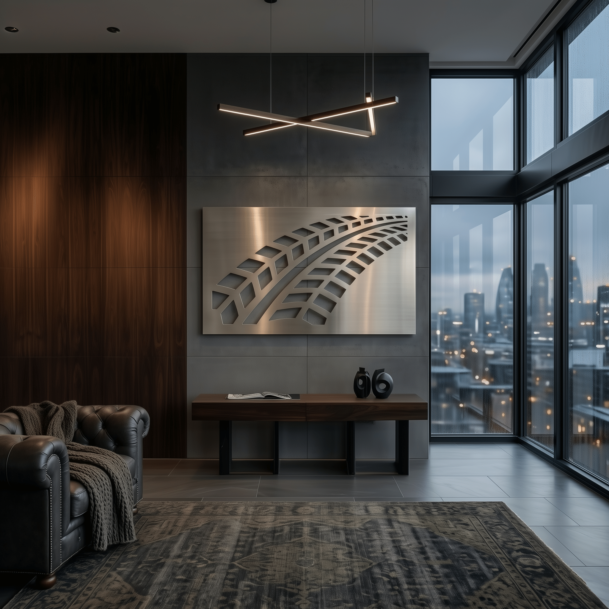 The Tracks - Metal Wall Art - Benton Lane Home - Carbon Designs