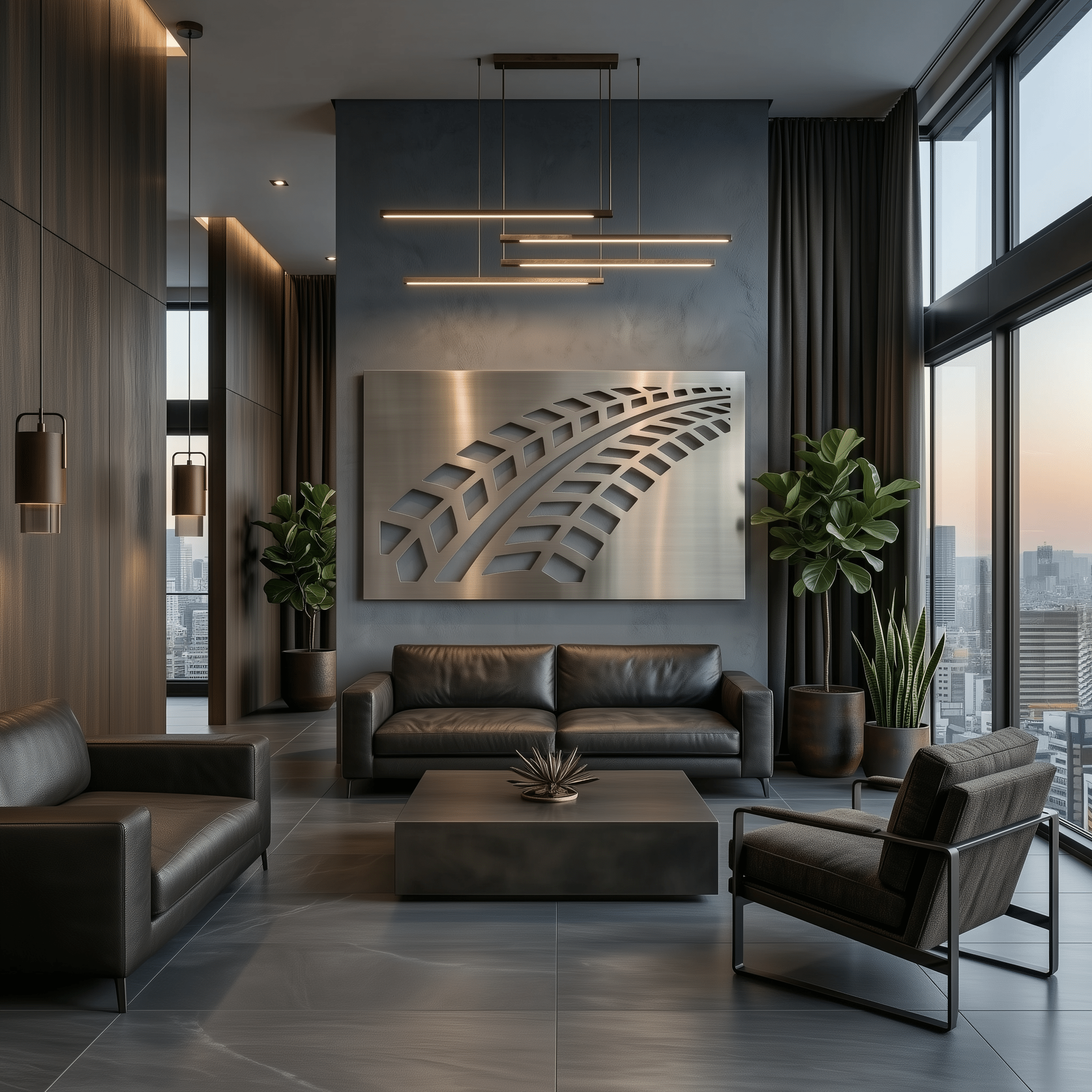 The Tracks - Metal Wall Art - Benton Lane Home - Carbon Designs