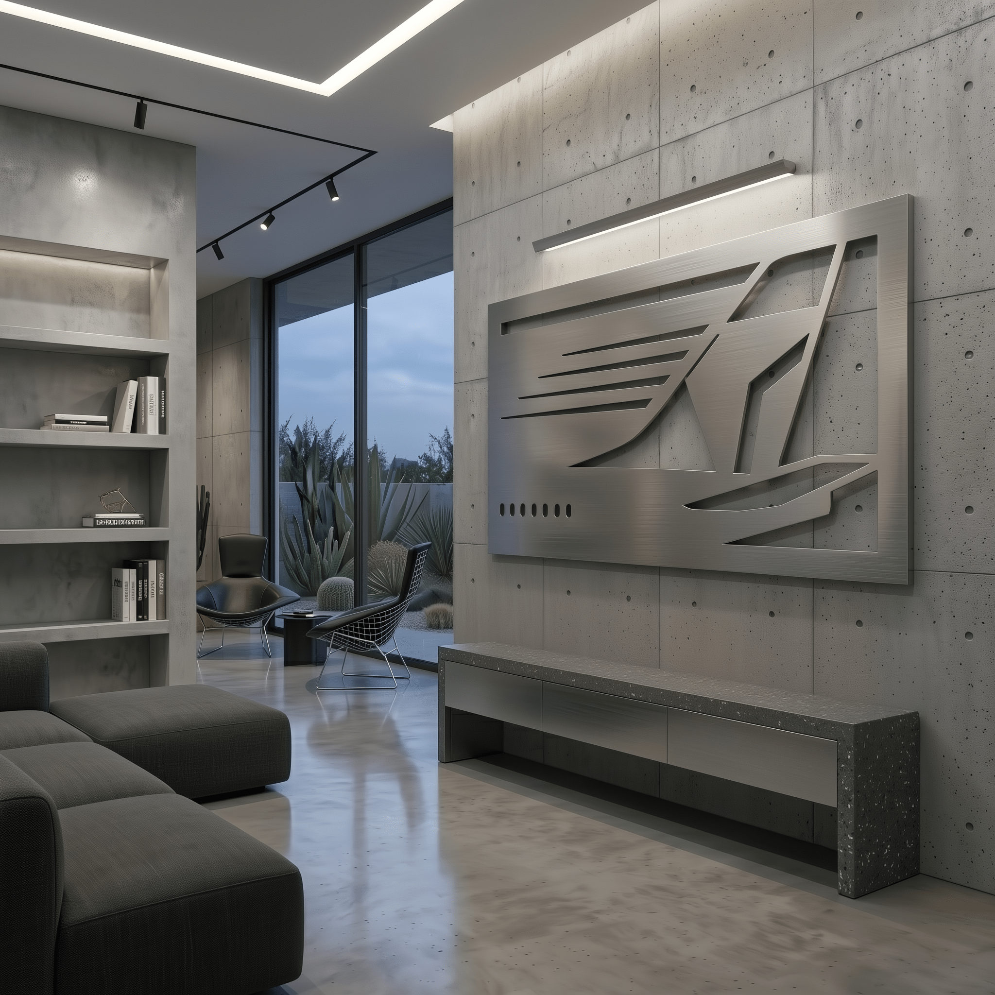 The Trailing Edge - Metal Wall Art - Benton Lane Home - Carbon Designs