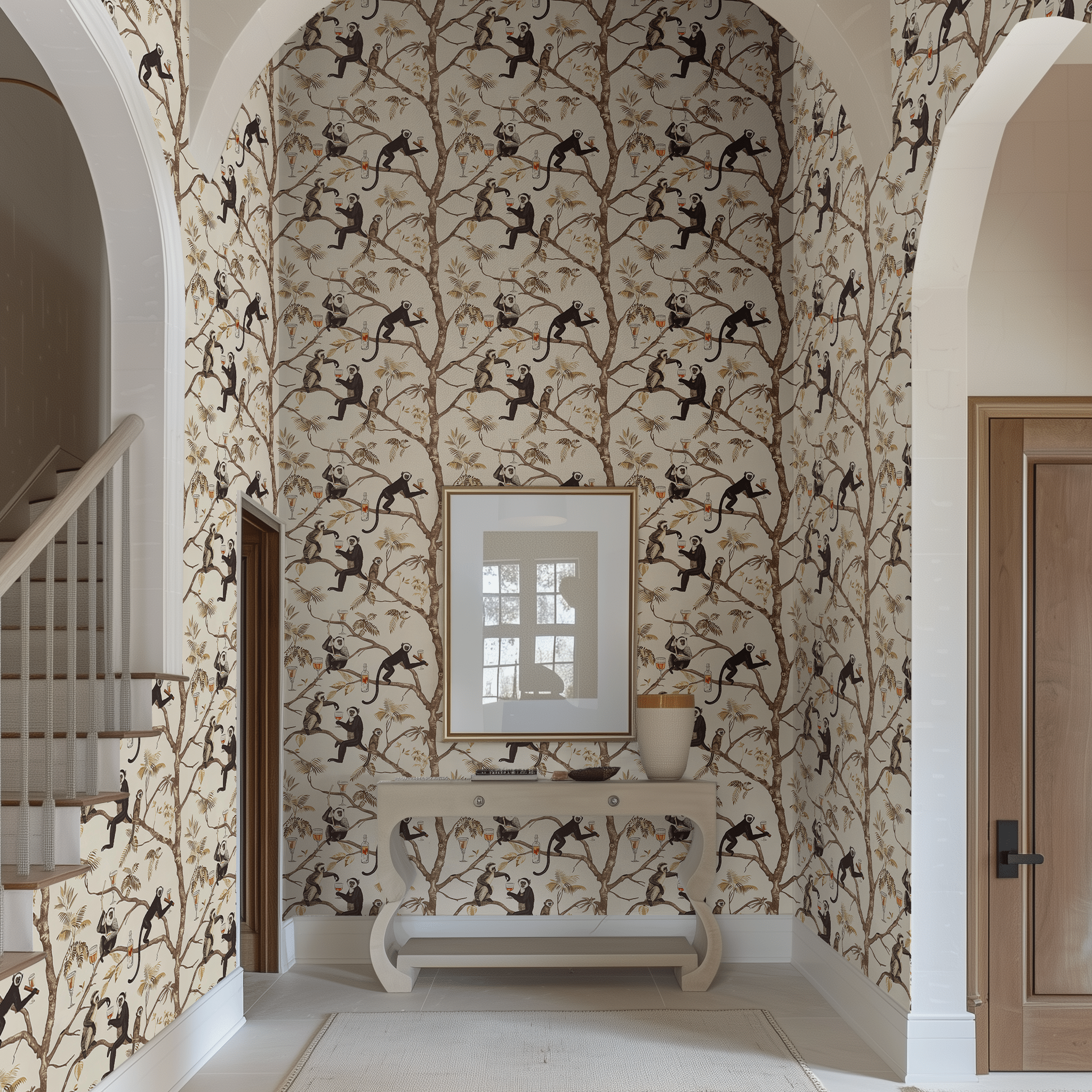 The Treetop Bar Wallpaper - Painted Paper