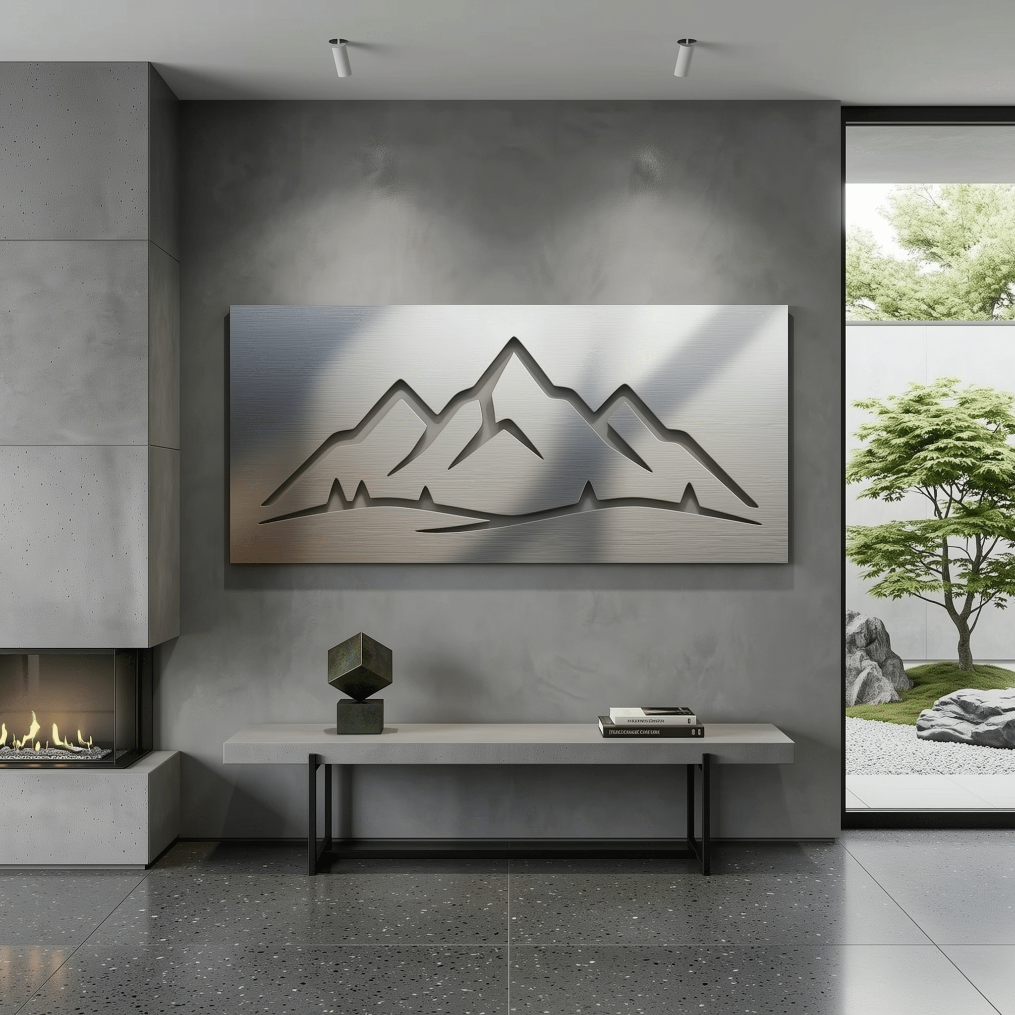 The Triad - Metal Wall Art - Benton Lane Home - Carbon Designs