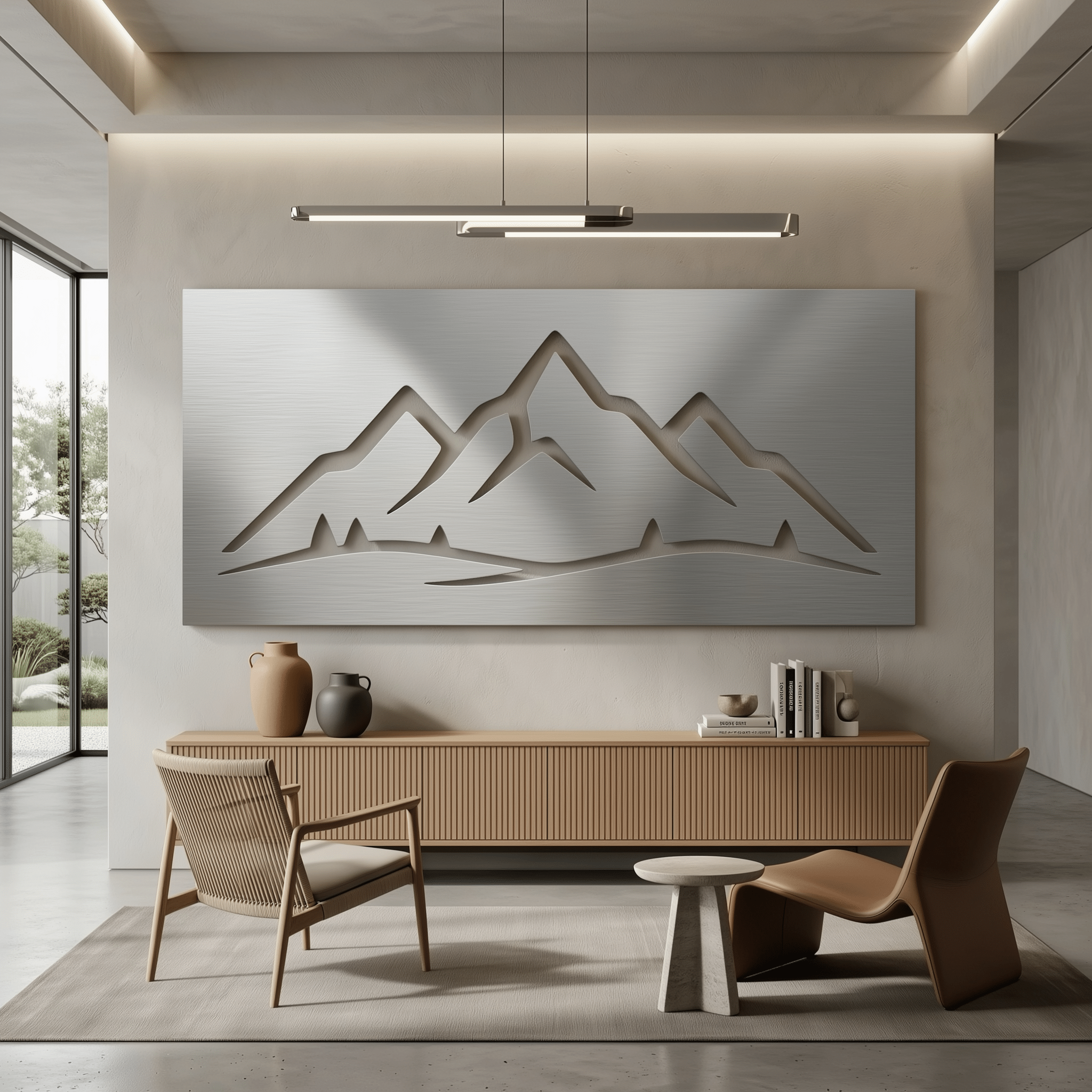 The Triad - Metal Wall Art - Benton Lane Home - Carbon Designs