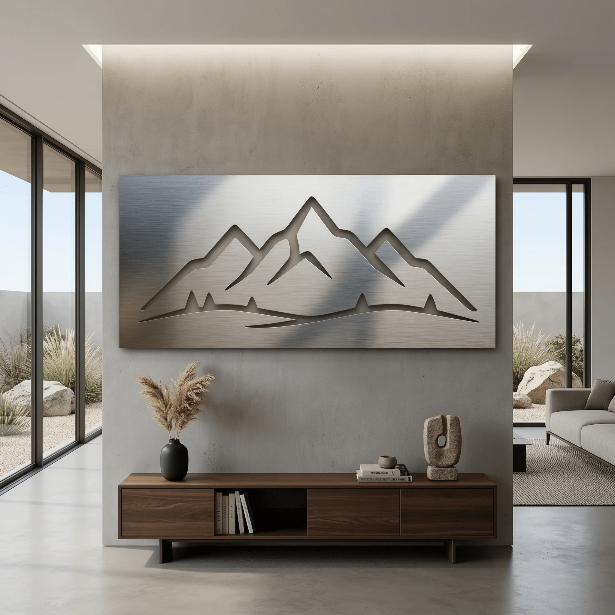 The Triad - Metal Wall Art - Benton Lane Home - Carbon Designs