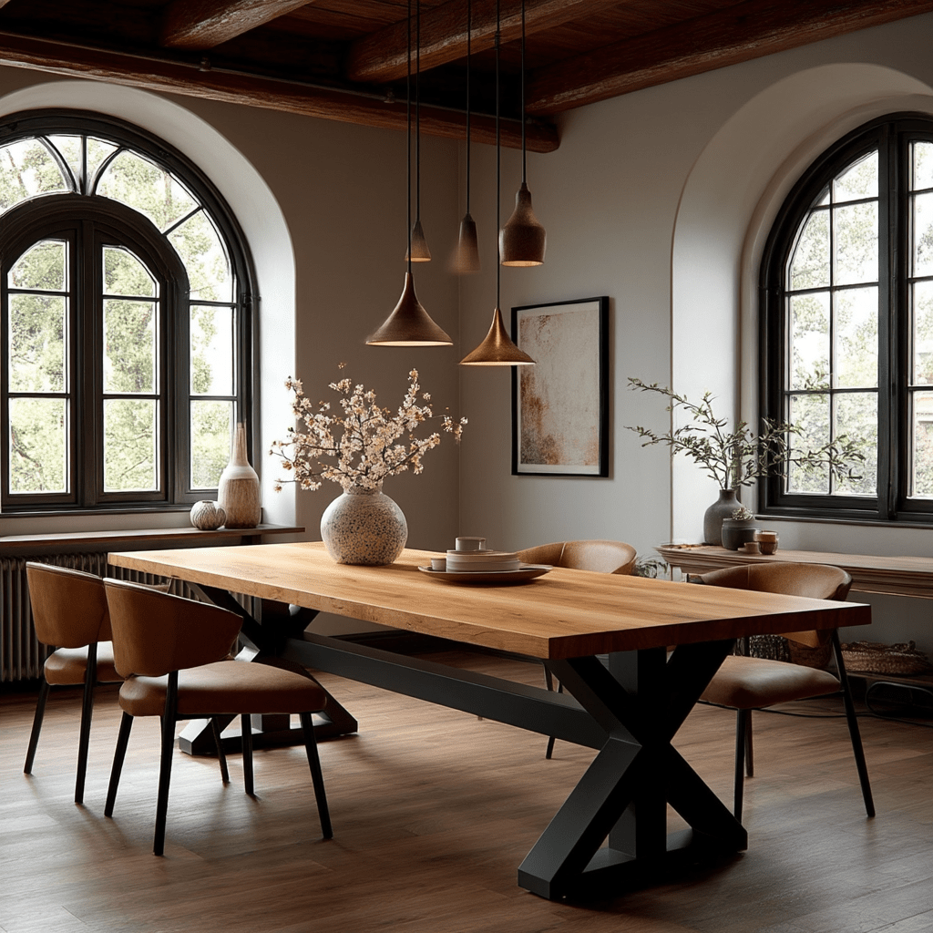 The Virginia Dining Table - Wood - Benton Lane Home - Carbon Designs