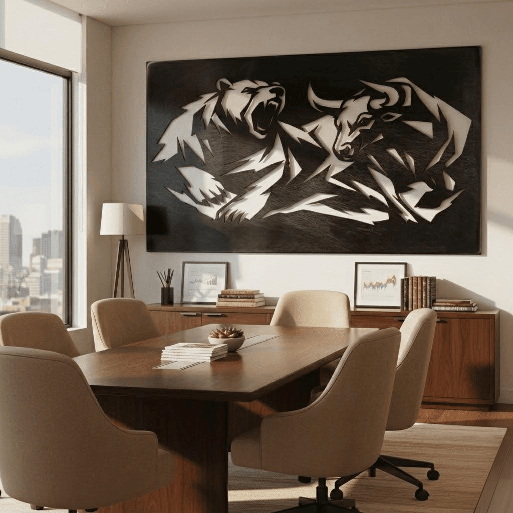 The Volatile Market - Metal Wall Art - Benton Lane Home - Anthem Classic