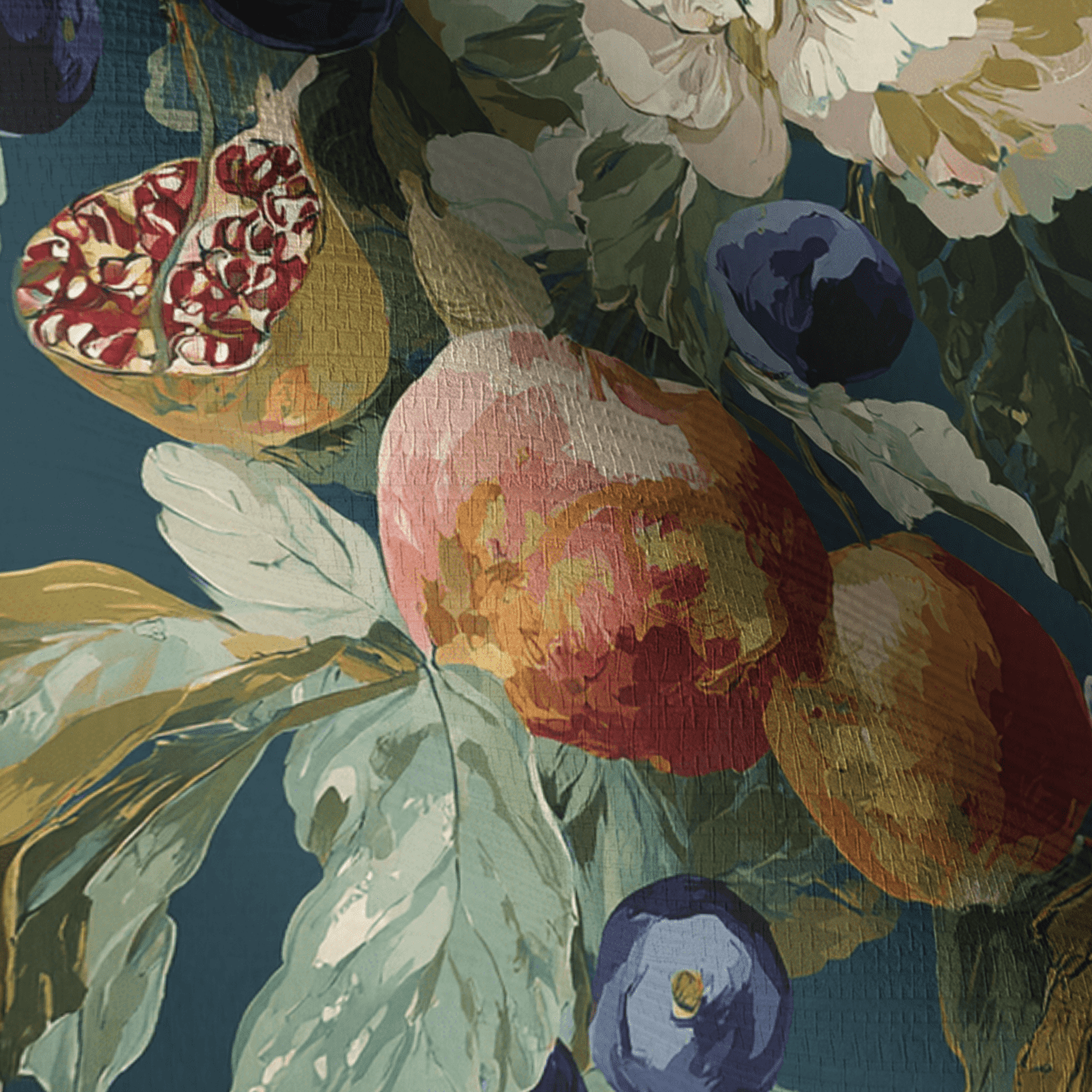 The Walled Garden Faux Grasscloth Wallpaper - Painted Paper