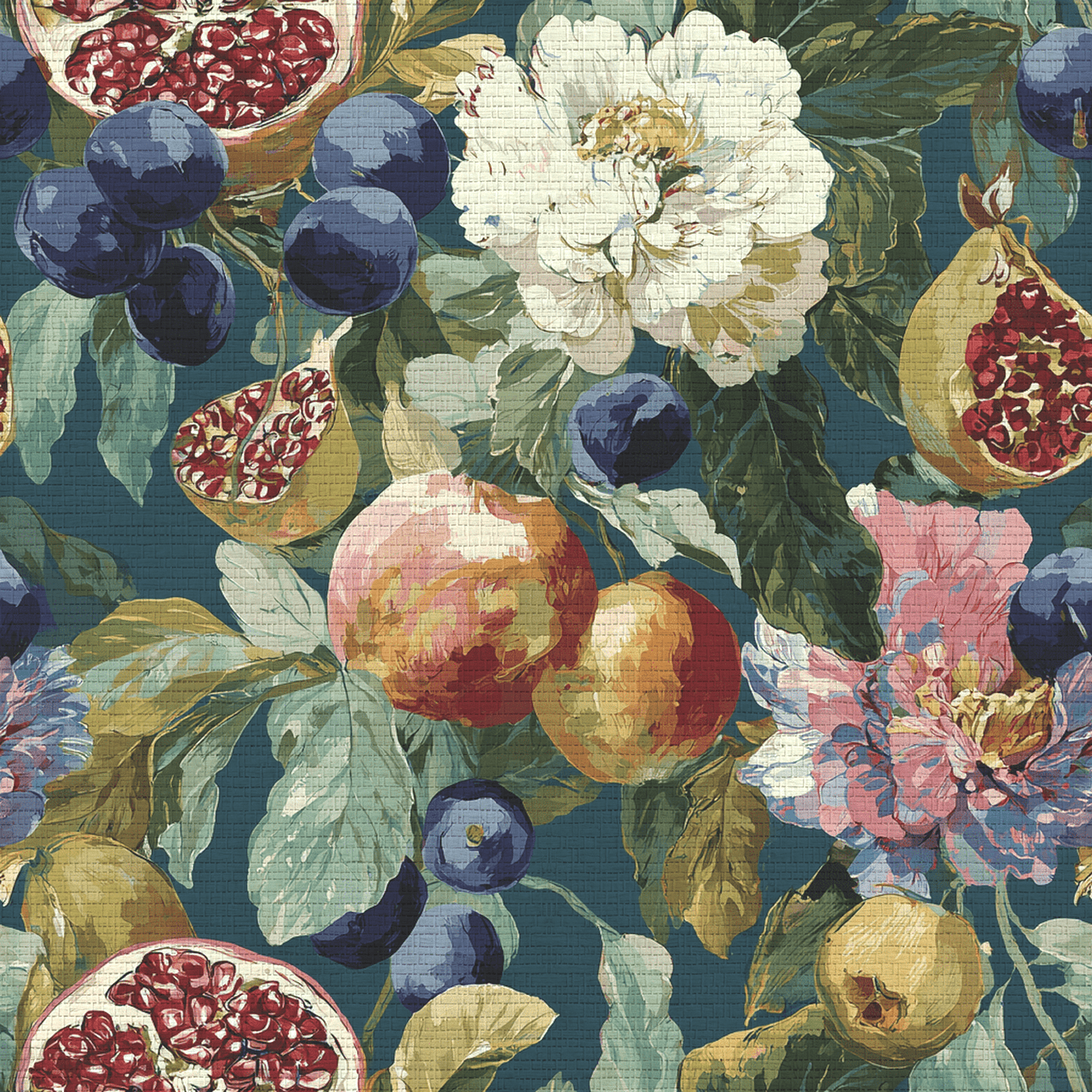 The Walled Garden Faux Grasscloth Wallpaper - Painted Paper