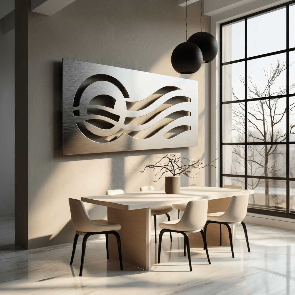 The Waveform - Metal Wall Art - Benton Lane Home - Carbon Designs
