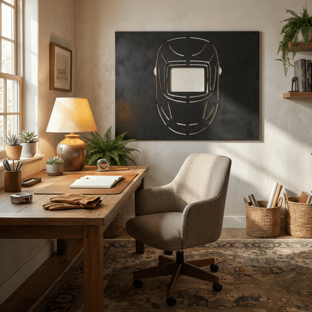 The Welding Helmet - Metal Wall Art - Forge - Benton Lane Home - Anthem Classic