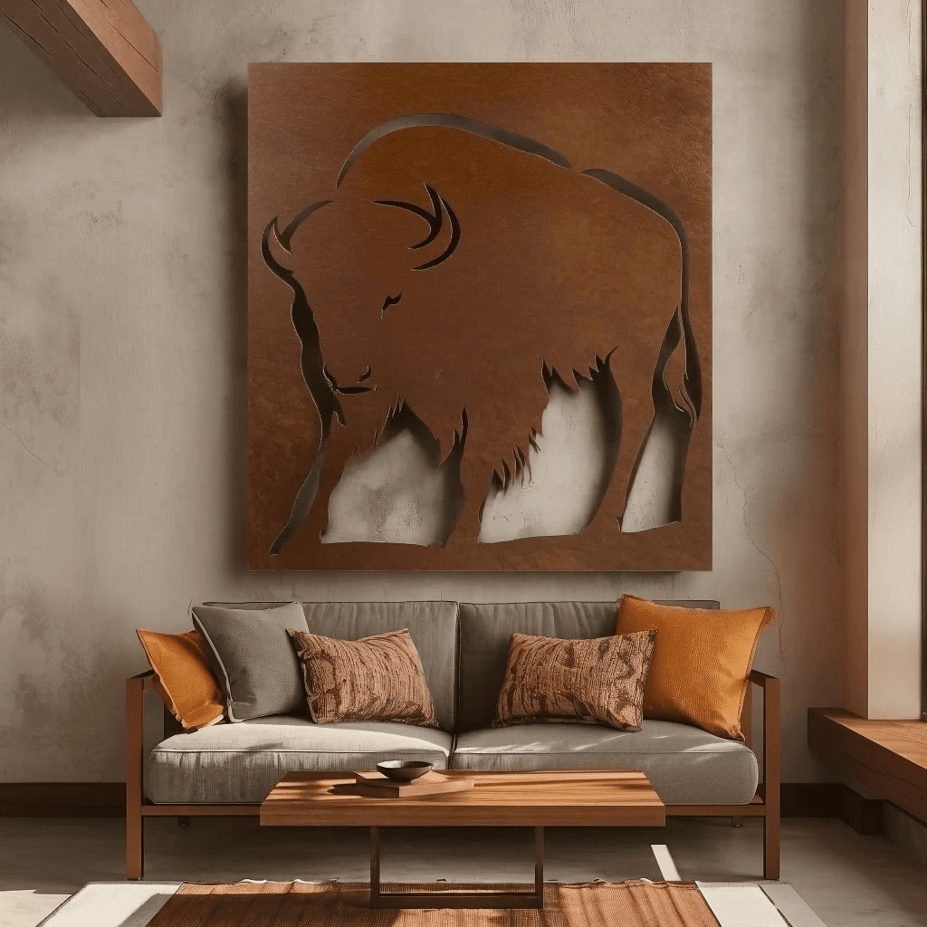 The Wyoming Bison - Metal Wall Art - Benton Lane Home - Anthem Classic