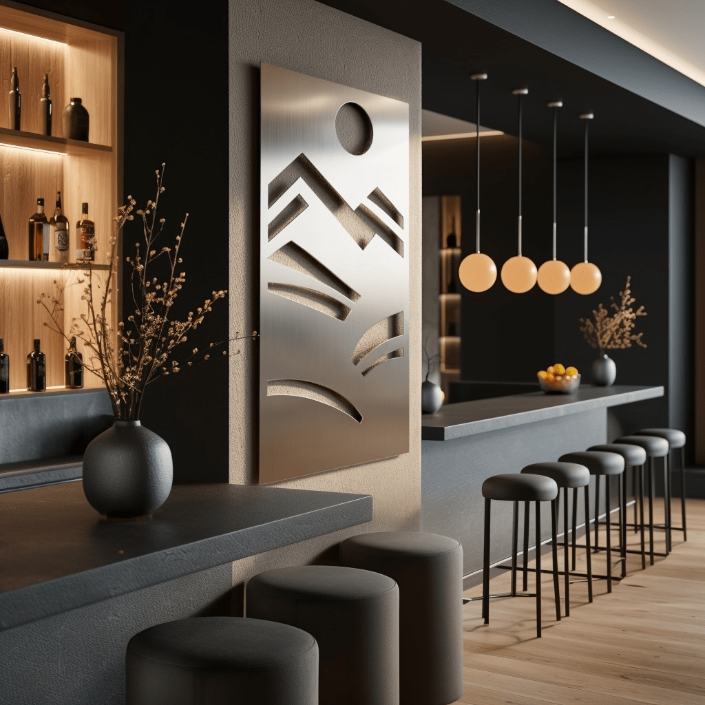 The Zenith - Metal Wall Art - Benton Lane Home - Carbon Designs