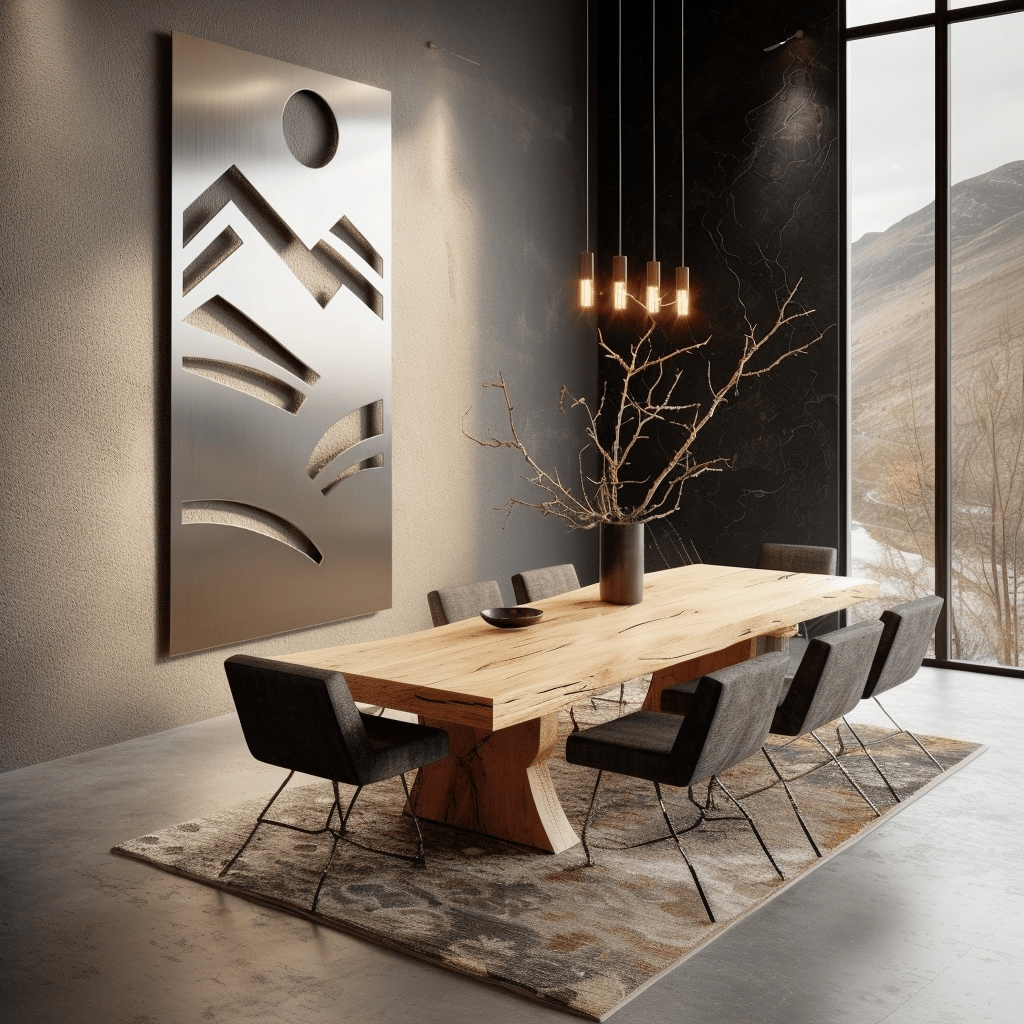 The Zenith - Metal Wall Art - Benton Lane Home - Carbon Designs