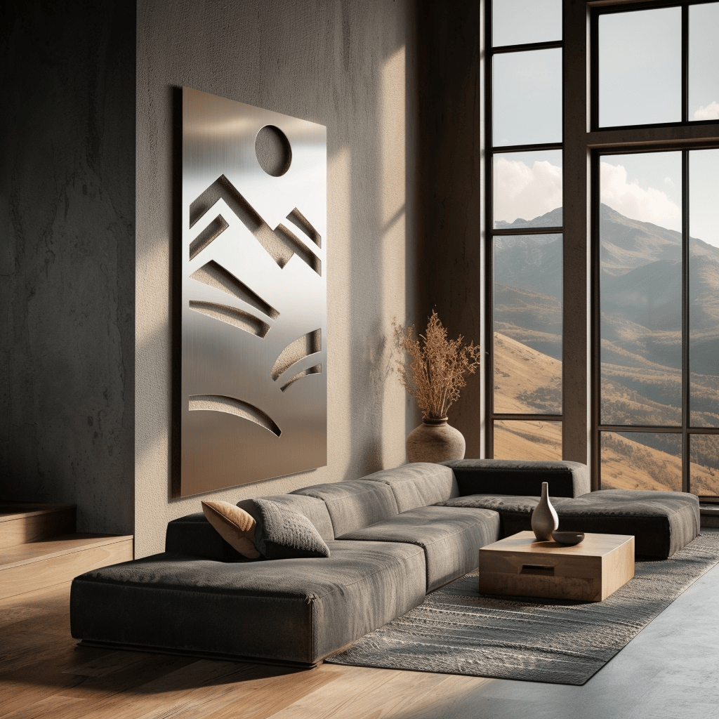 The Zenith - Metal Wall Art - Benton Lane Home - Carbon Designs