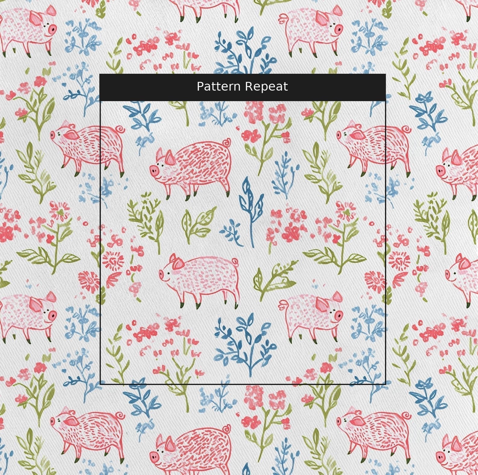 These Piggies - Fabric - Benton Lane Home - Lemon Park