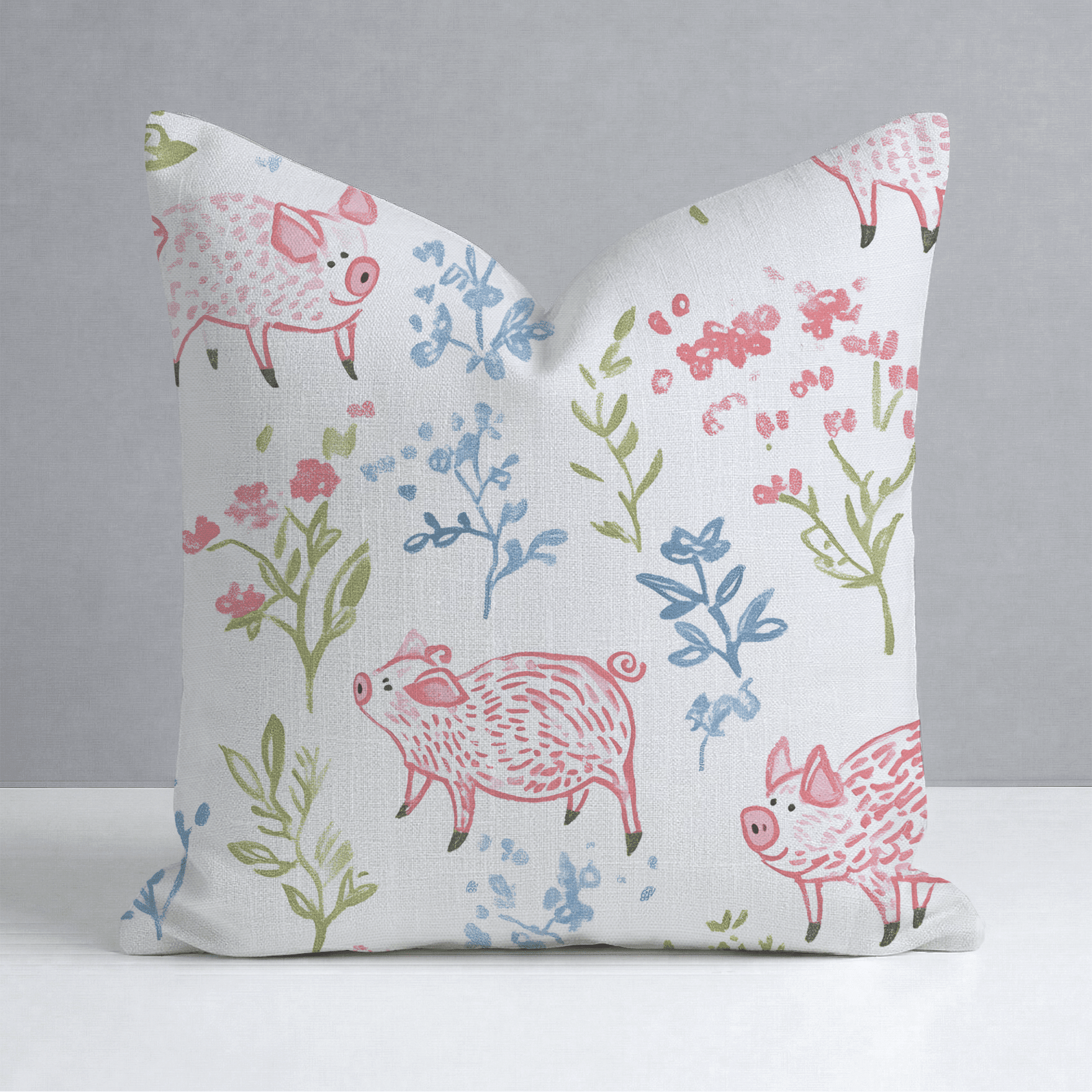 These Piggies Throw Pillow - Benton Lane Home - Lemon Park