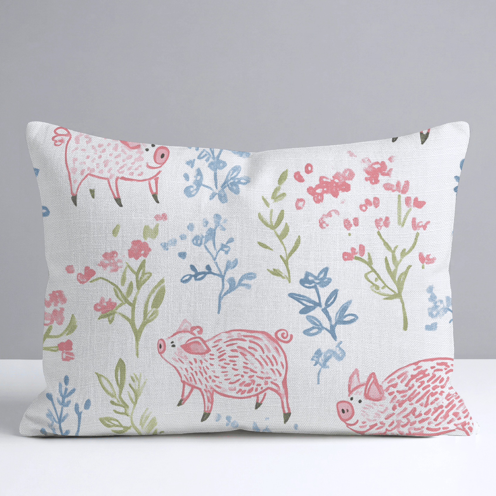These Piggies Throw Pillow - Benton Lane Home - Lemon Park