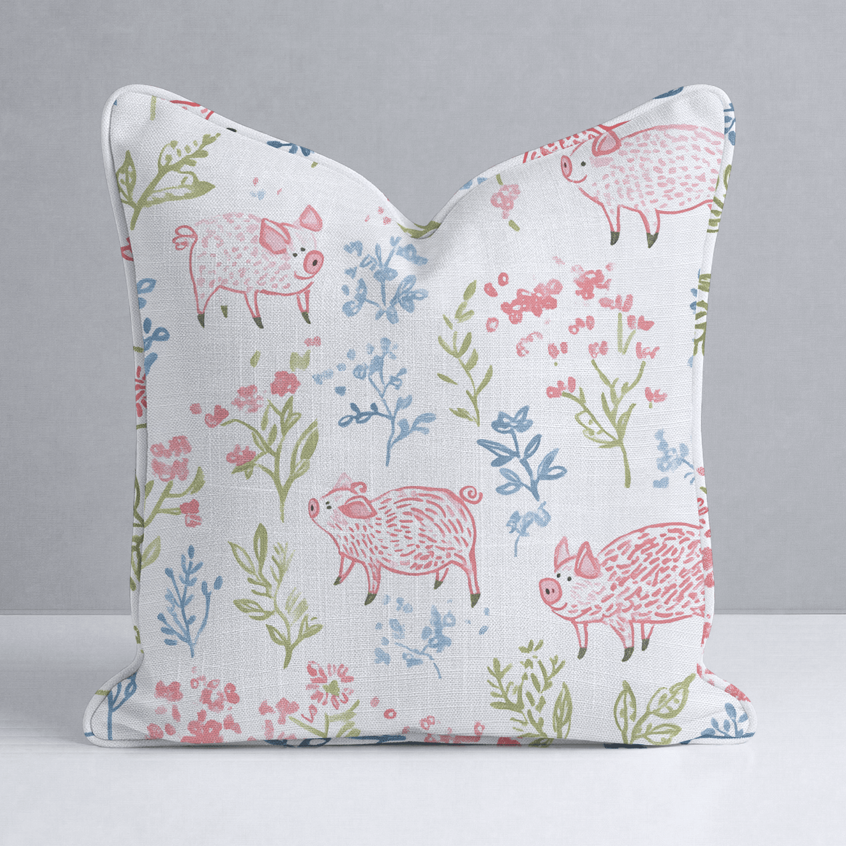 These Piggies Throw Pillow - Benton Lane Home - Lemon Park