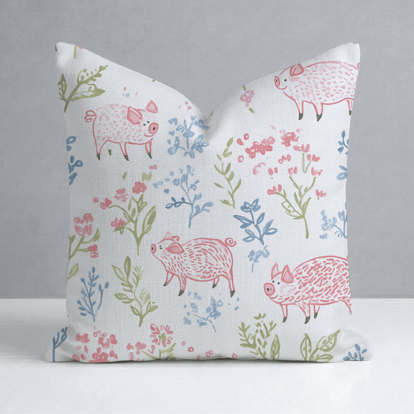 These Piggies Throw Pillow - Benton Lane Home - Lemon Park