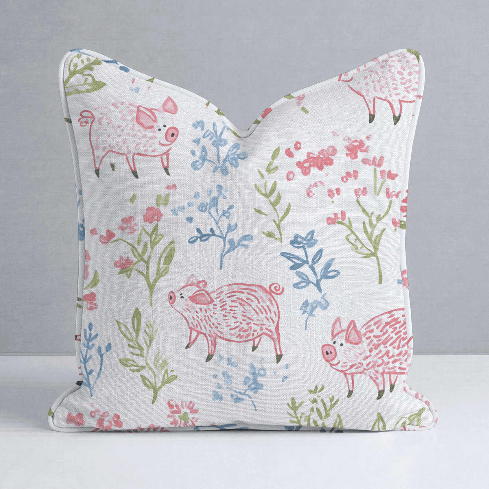 These Piggies Throw Pillow - Benton Lane Home - Lemon Park