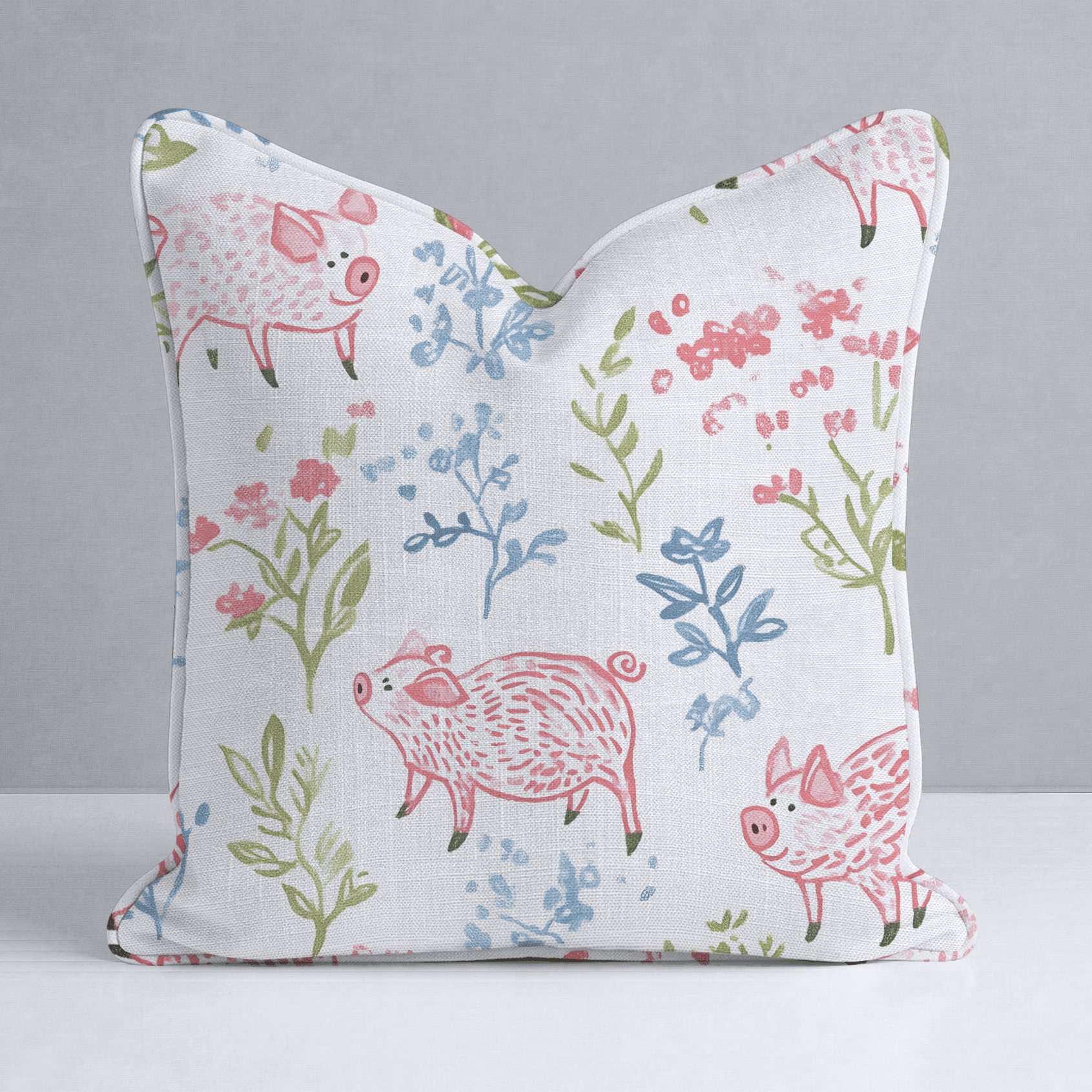 These Piggies Throw Pillow - Benton Lane Home - Lemon Park