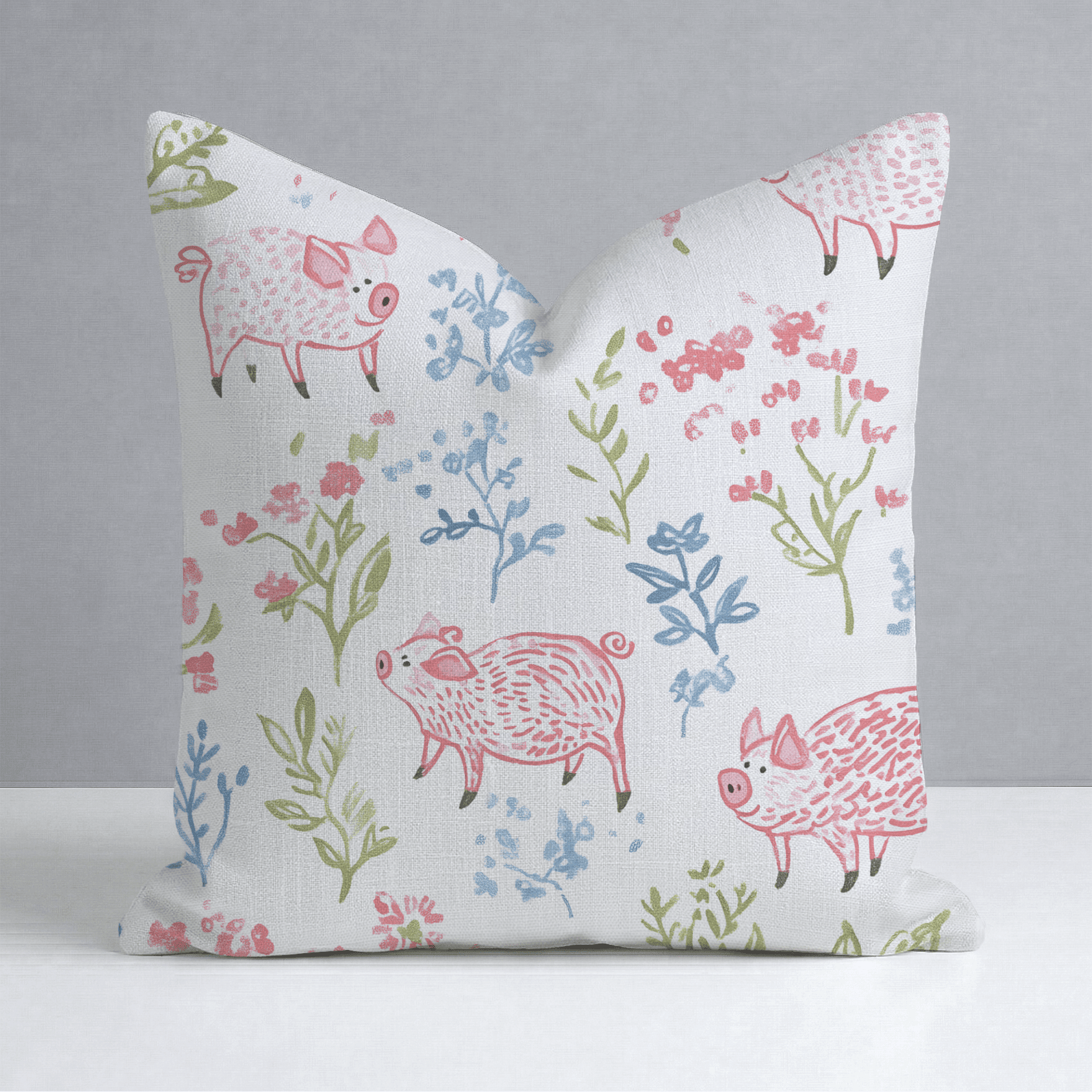 These Piggies Throw Pillow - Benton Lane Home - Lemon Park