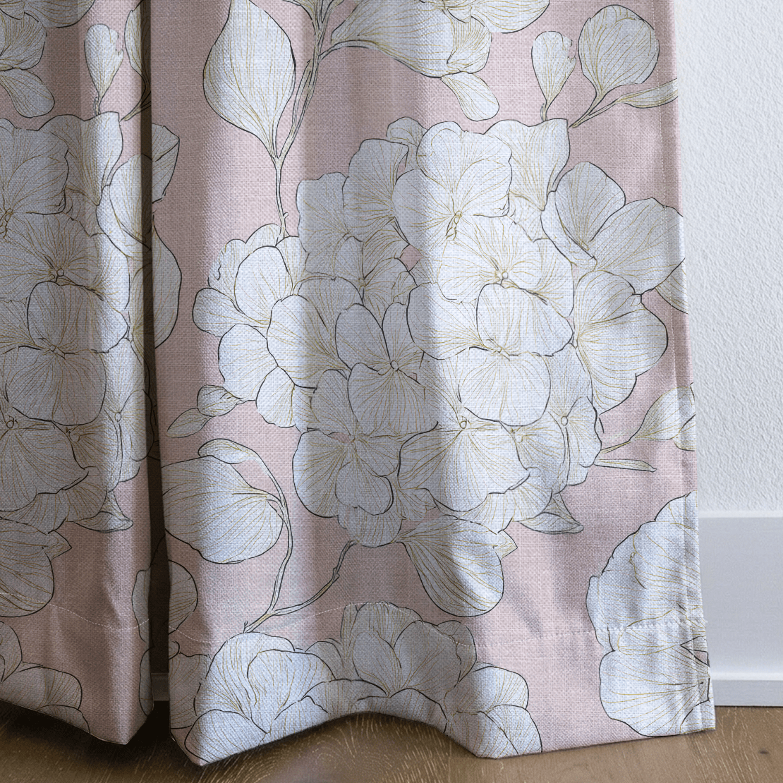 Think Pink Hydrangea - Drapery - Benton Lane Home - Lemon Park