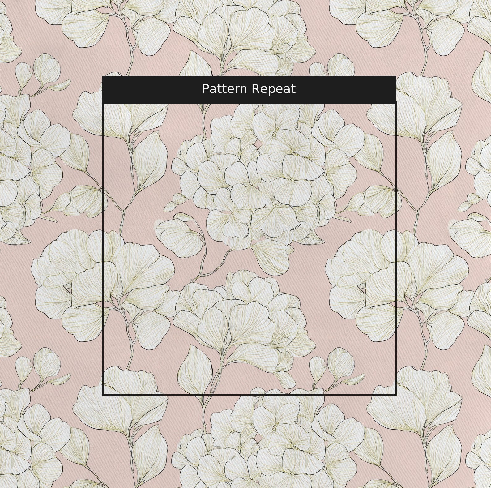 Think Pink Hydrangea - Fabric - Benton Lane Home - Lemon Park