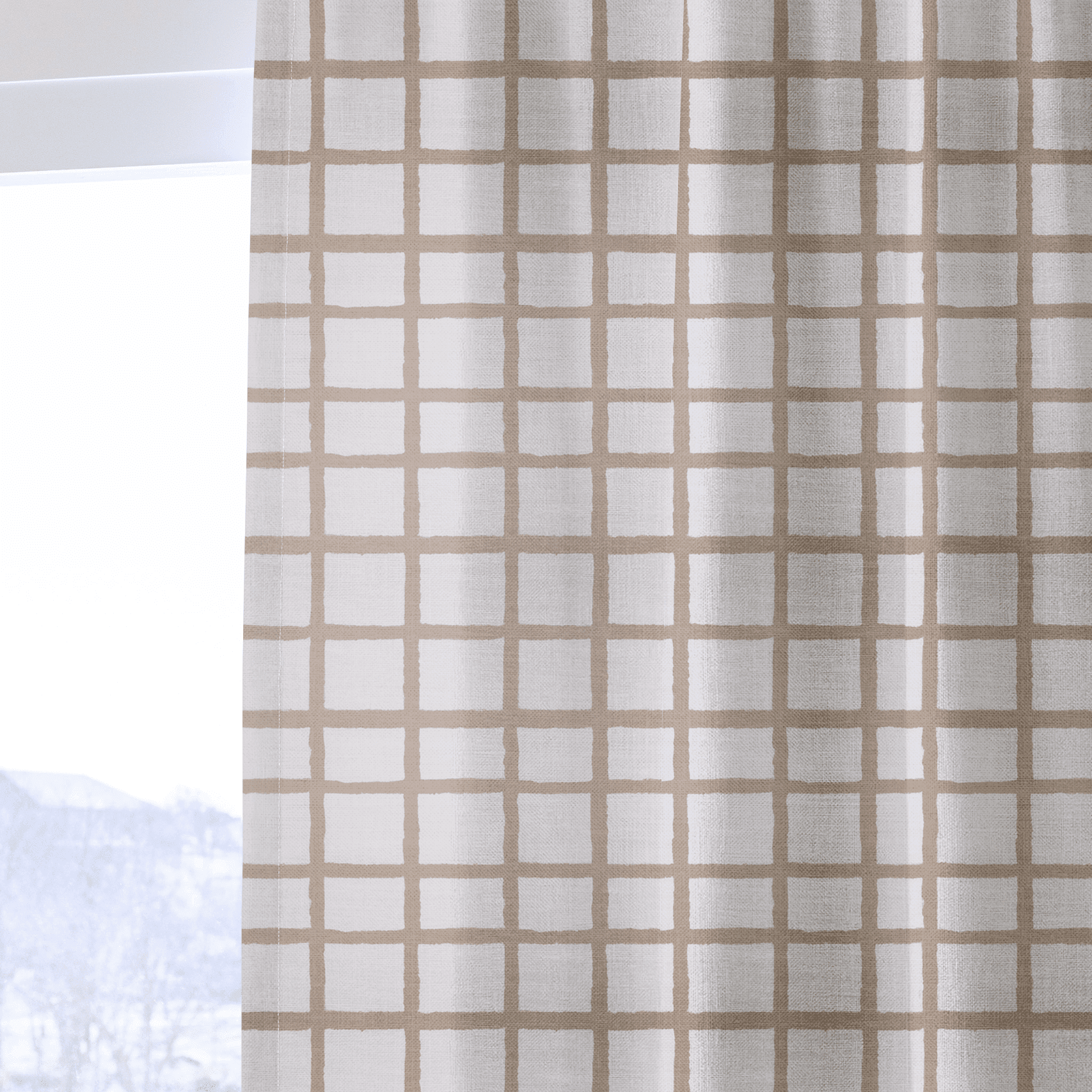Thistle Check - Drapery - Benton Lane Home - Lemon Park