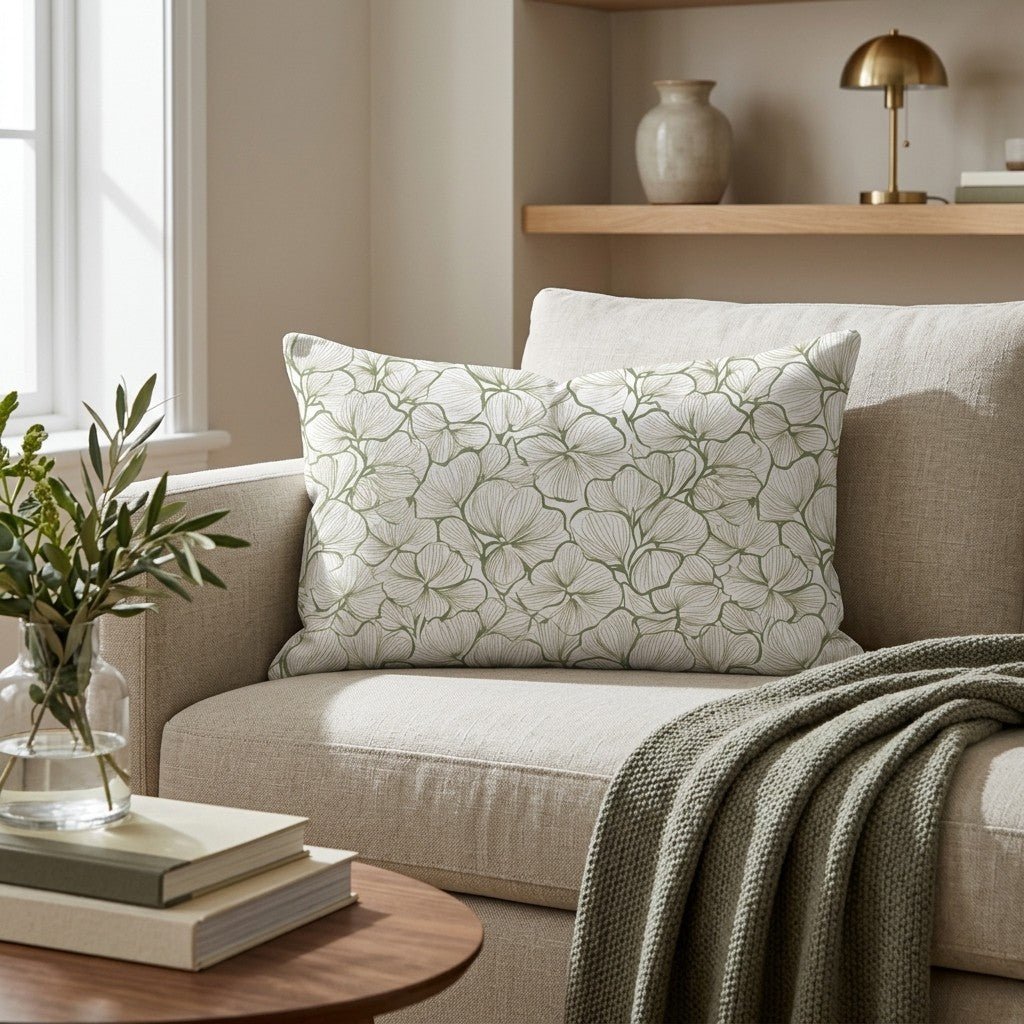 Three Leaf Clover Throw Pillow - Benton Lane Home - Lemon Park