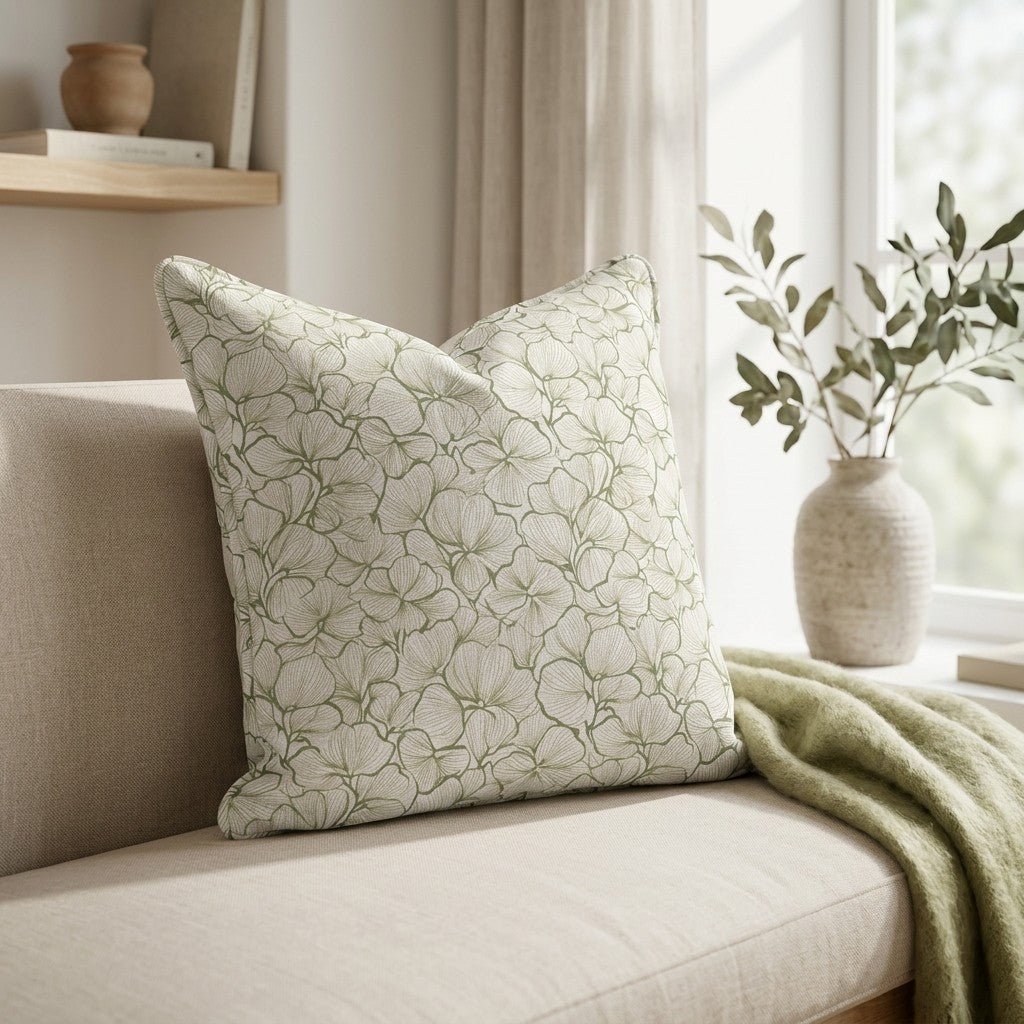 Three Leaf Clover Throw Pillow - Benton Lane Home - Lemon Park