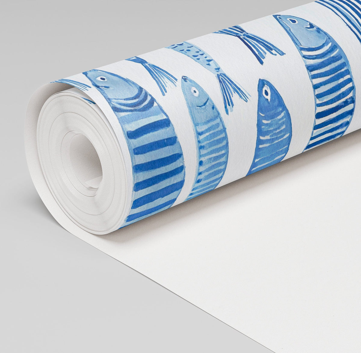 Tidal Fish Wallpaper - Painted Paper