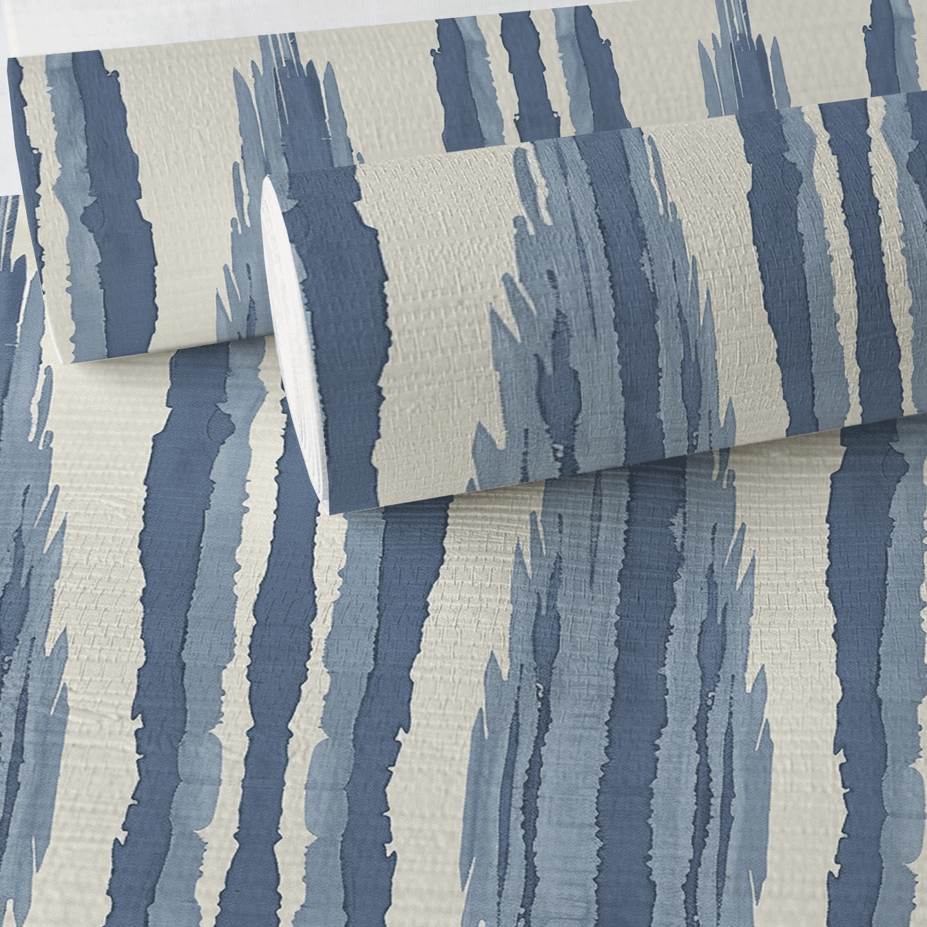 Tidal Ikat Faux Grasscloth Wallpaper - Painted Paper