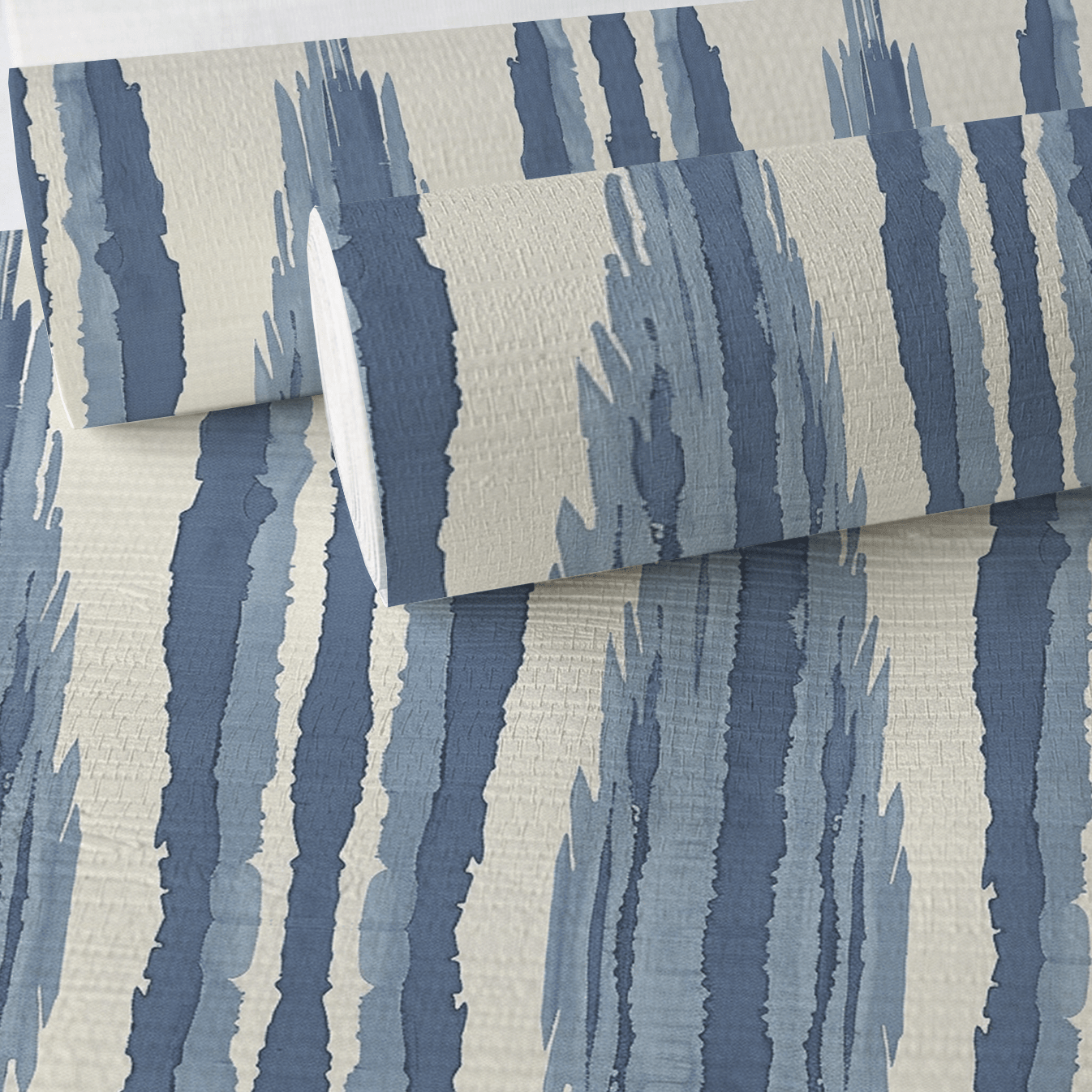 Tidal Ikat Faux Grasscloth Wallpaper - Painted Paper