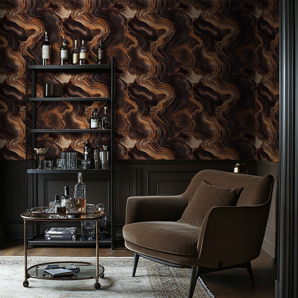 Tiger Eye Wallpaper - Benton Lane Home - Painted Paper