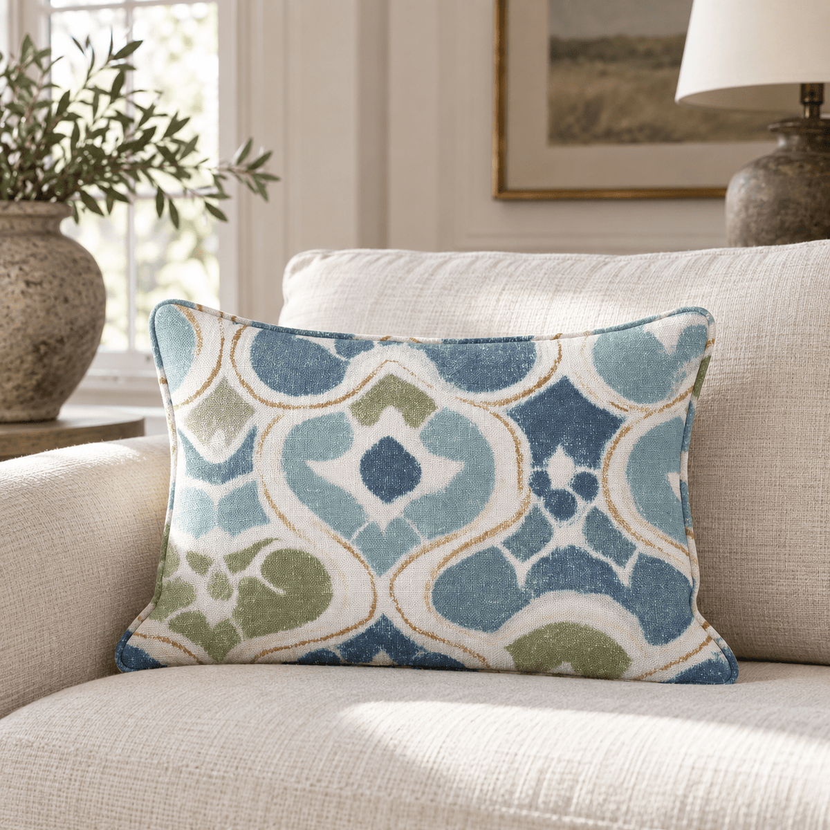 Tile Talk Throw Pillow - Benton Lane Home - Hillcroft Home