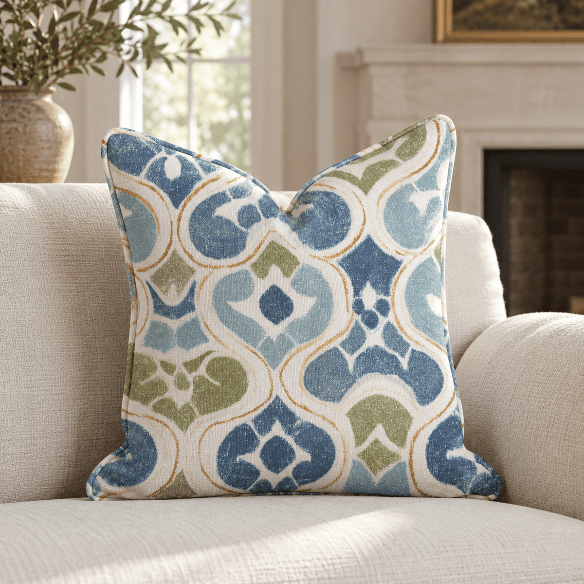 Tile Talk Throw Pillow - Benton Lane Home - Hillcroft Home