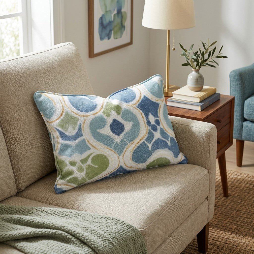 Tile Talk Throw Pillow - Hillcroft Home