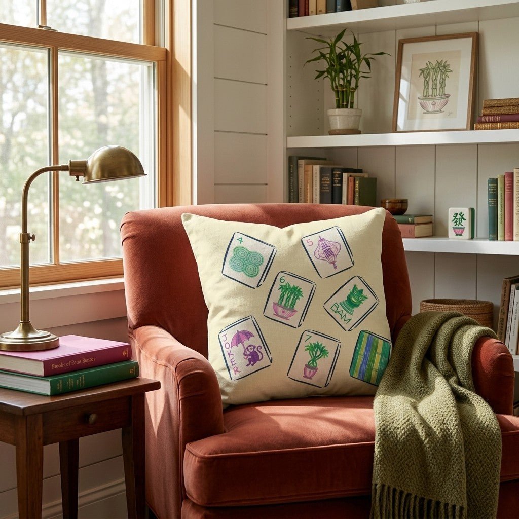 Tile Whisperer Throw Pillow - Benton Lane Home - Hillcroft Home