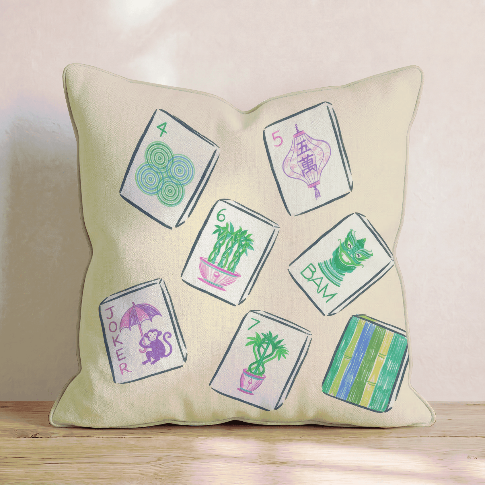 Tile Whisperer Throw Pillow - Benton Lane Home - Hillcroft Home