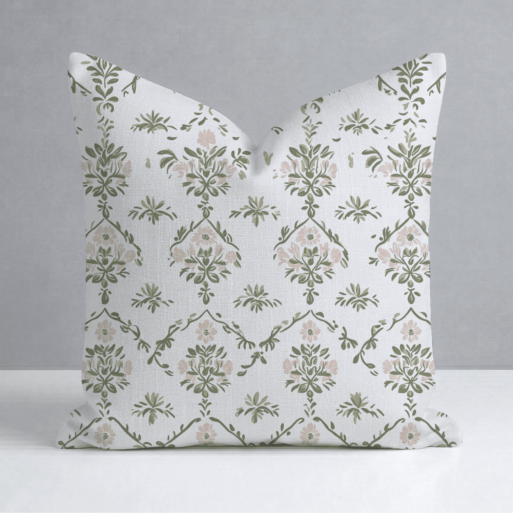 Timeless Trellis Throw Pillow - Benton Lane Home - Lemon Park