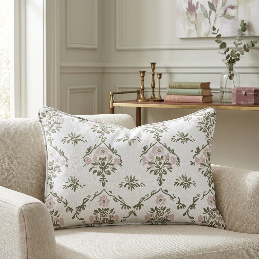 Timeless Trellis Throw Pillow - Benton Lane Home - Lemon Park