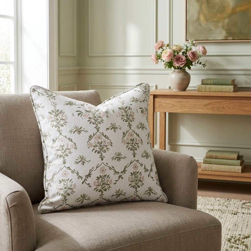 Timeless Trellis Throw Pillow - Benton Lane Home - Lemon Park