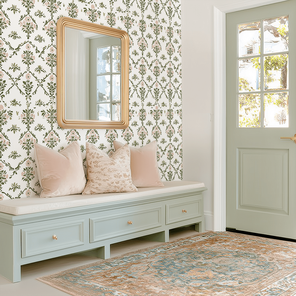 Timeless Trellis Wallpaper - Lemon Park