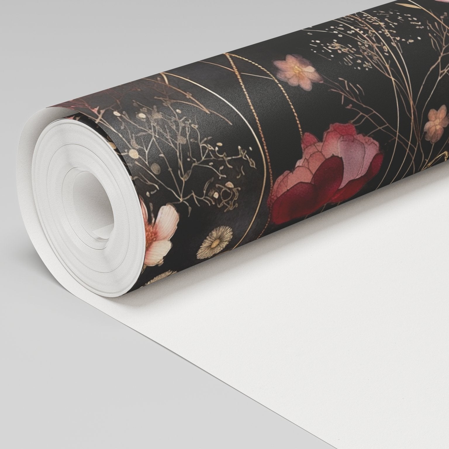 Tina Abstract Floral Wallpaper - Benton Lane Home - Painted Paper