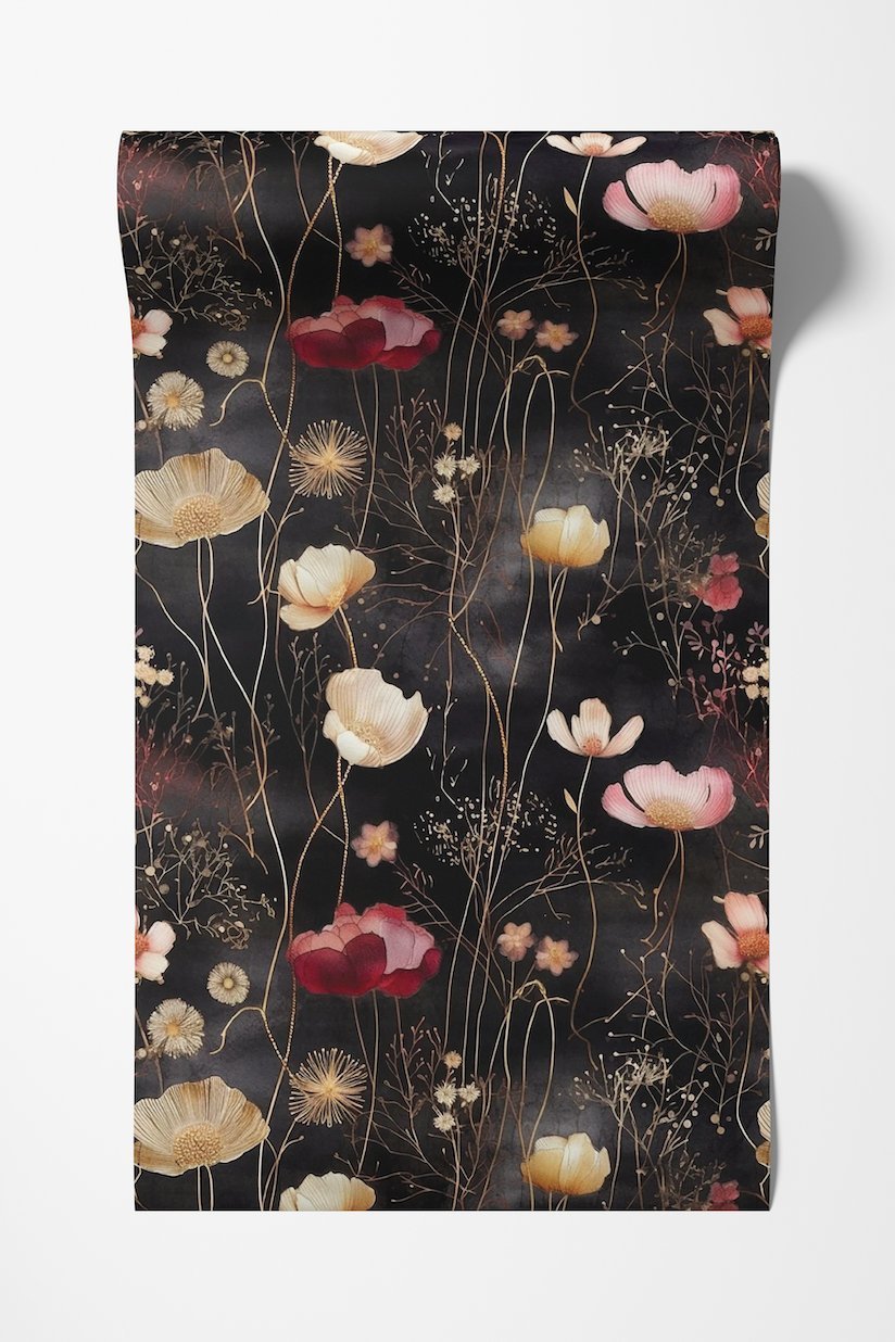 Tina Abstract Floral Wallpaper - Benton Lane Home - Painted Paper