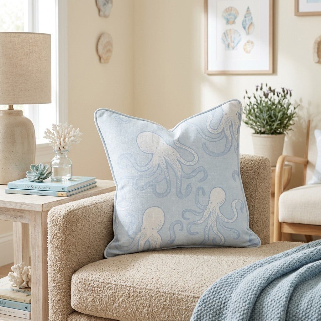 Tiny Tentacle Throw Pillow - Benton Lane Home - Hillcroft Home