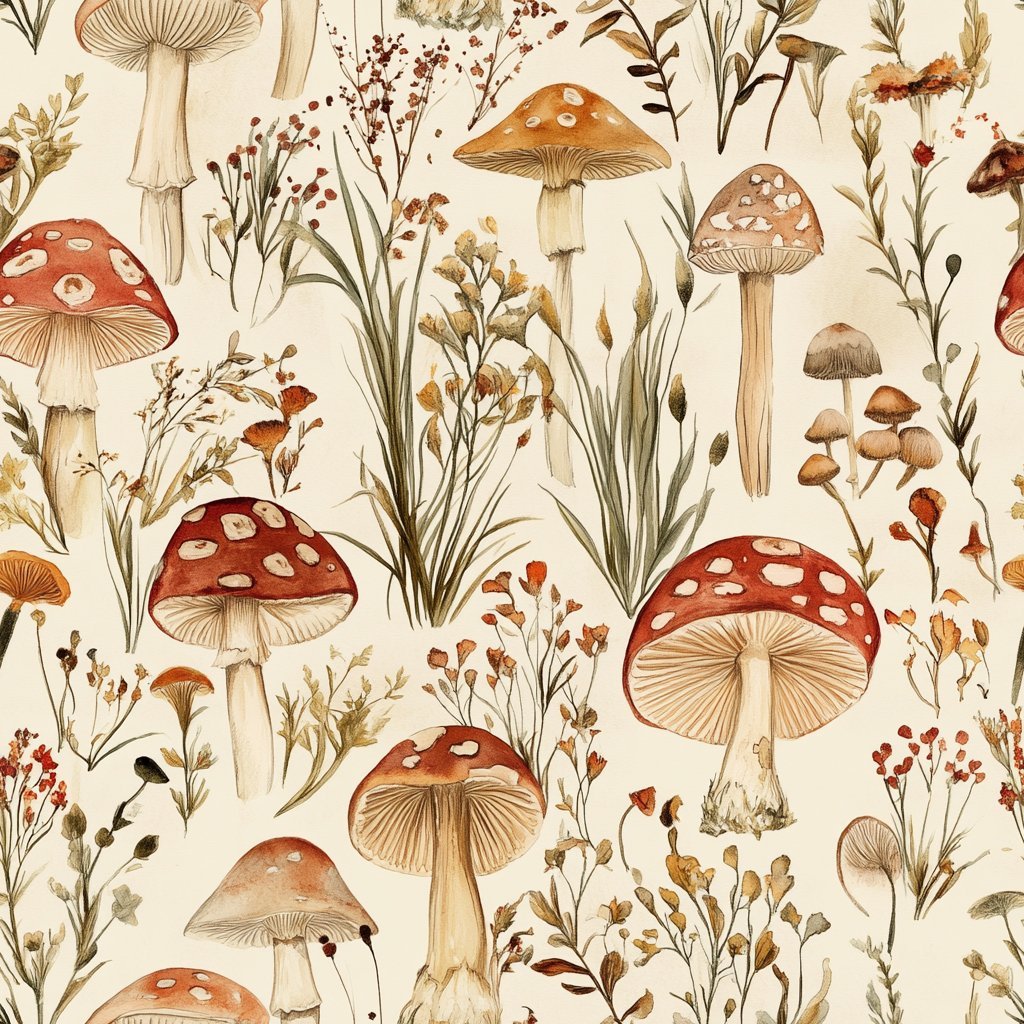 Toadstool Hollow Wallpaper - Benton Lane Home - Painted Paper