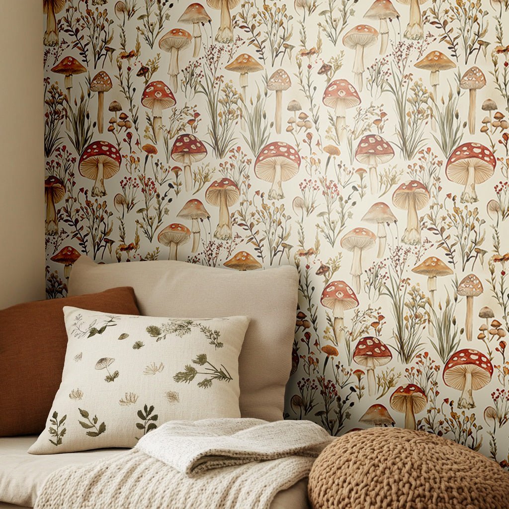 Toadstool Hollow Wallpaper - Benton Lane Home - Painted Paper