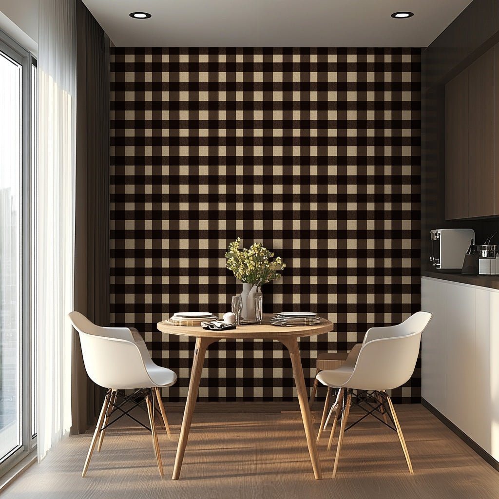 Toffee Check - Benton Lane Home - Painted Paper